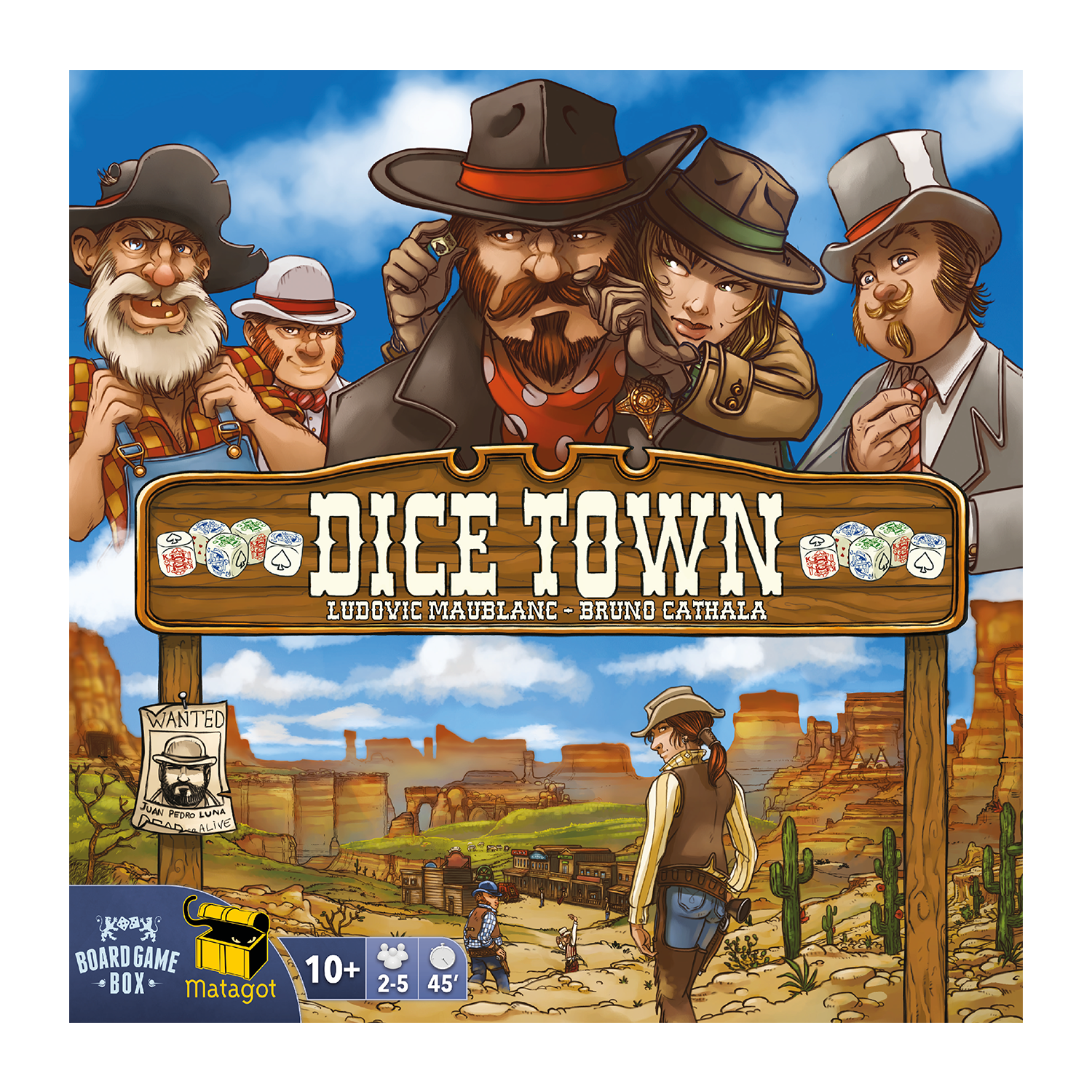 Dice Town Board Game Box NEU&OVP Wild West Erweiterung 